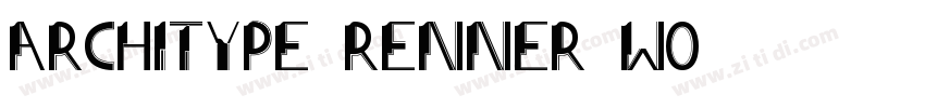 Architype Renner W0字体转换